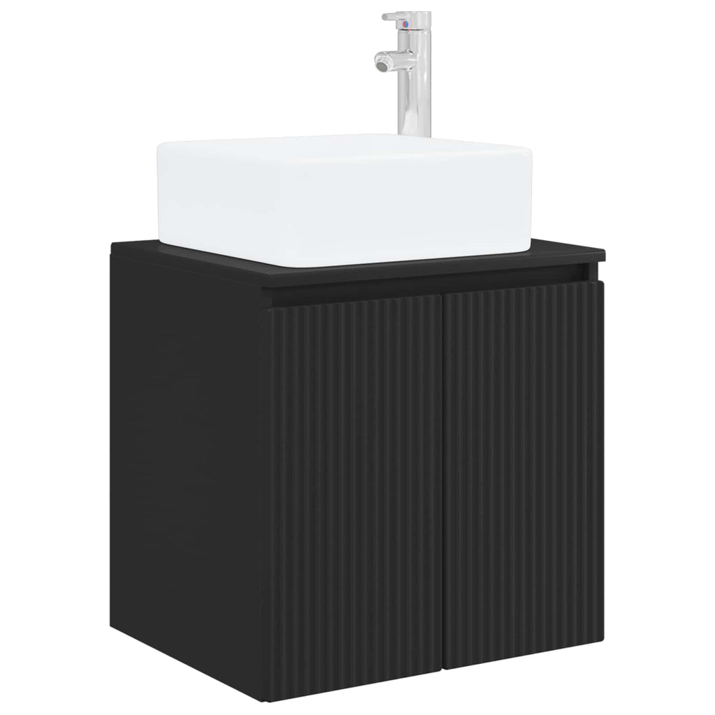 Wandmontierte Waschtisch Schwarz 49,5 x 41 x 63 cm