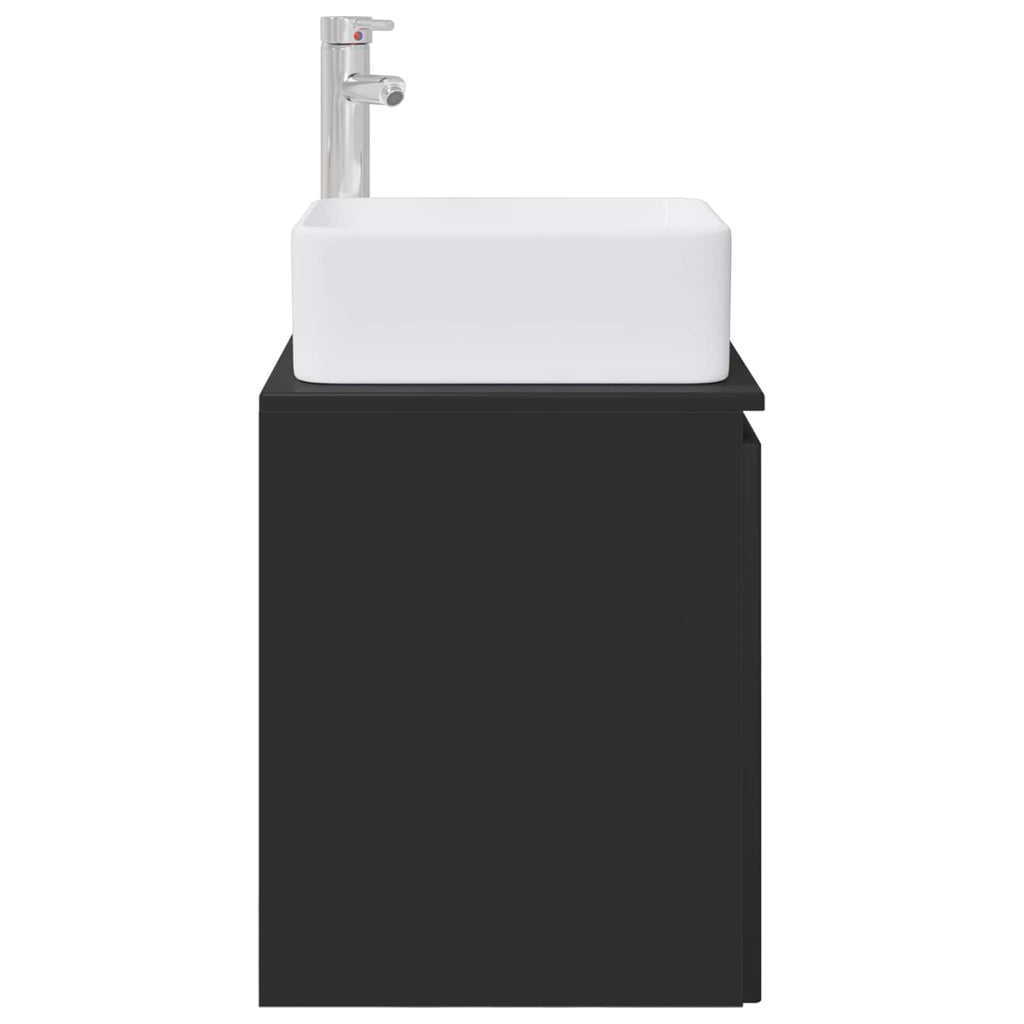 Wandmontierte Waschtisch Schwarz 49,5 x 41 x 63 cm