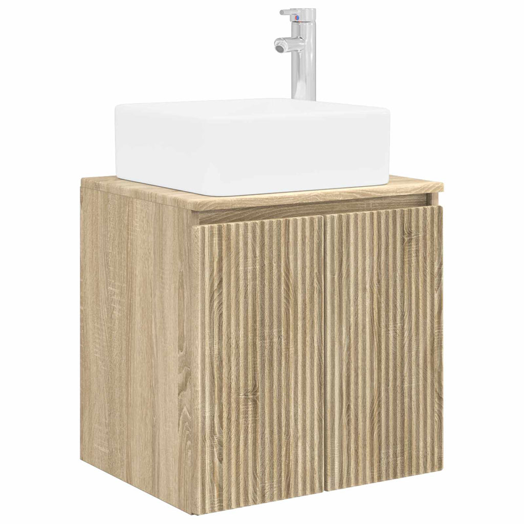 Wandmontierte Waschtisch Sonoma-Eiche 49,5 x 41 x 63 cm