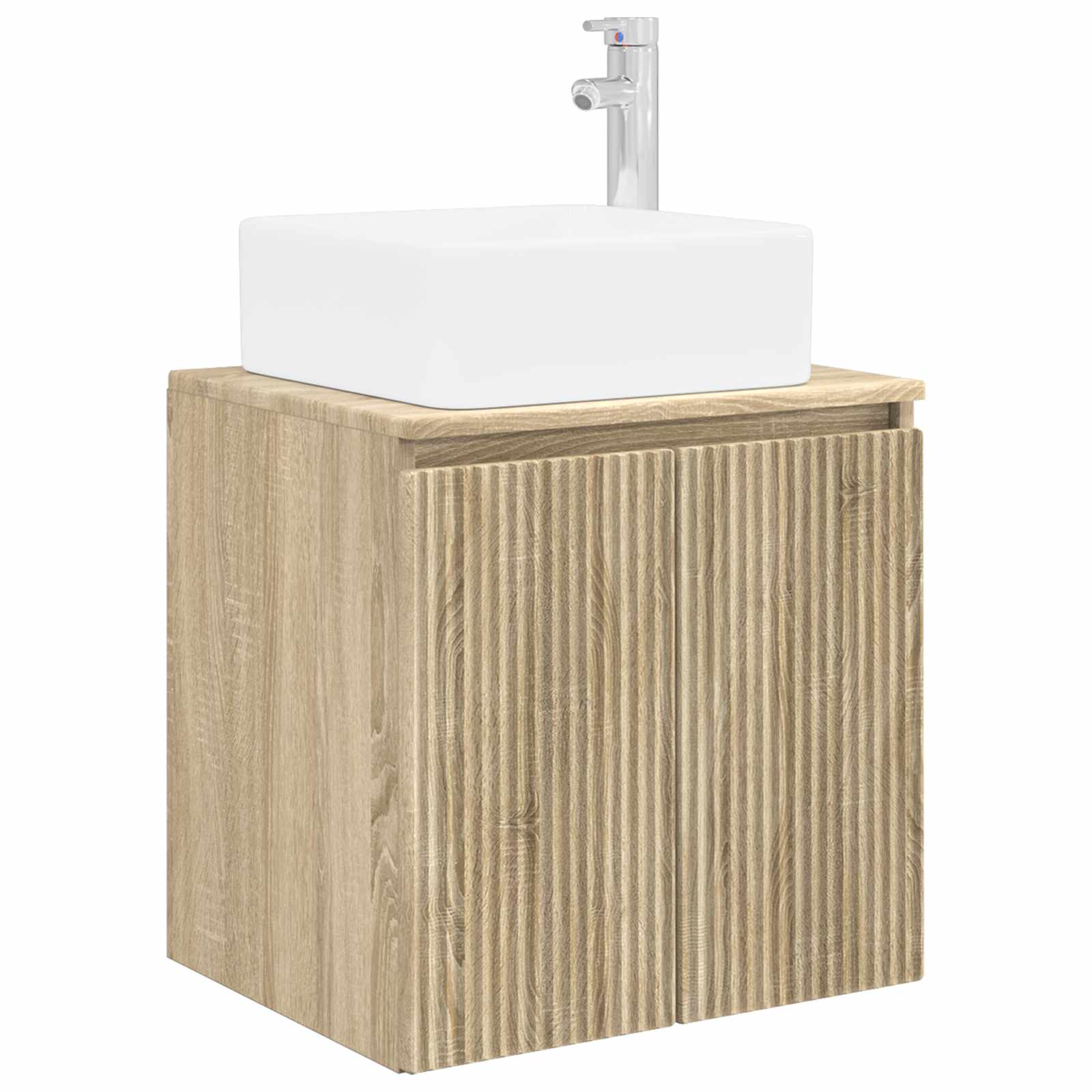 Wandmontierte Waschtisch Sonoma-Eiche 49,5 x 41 x 63 cm