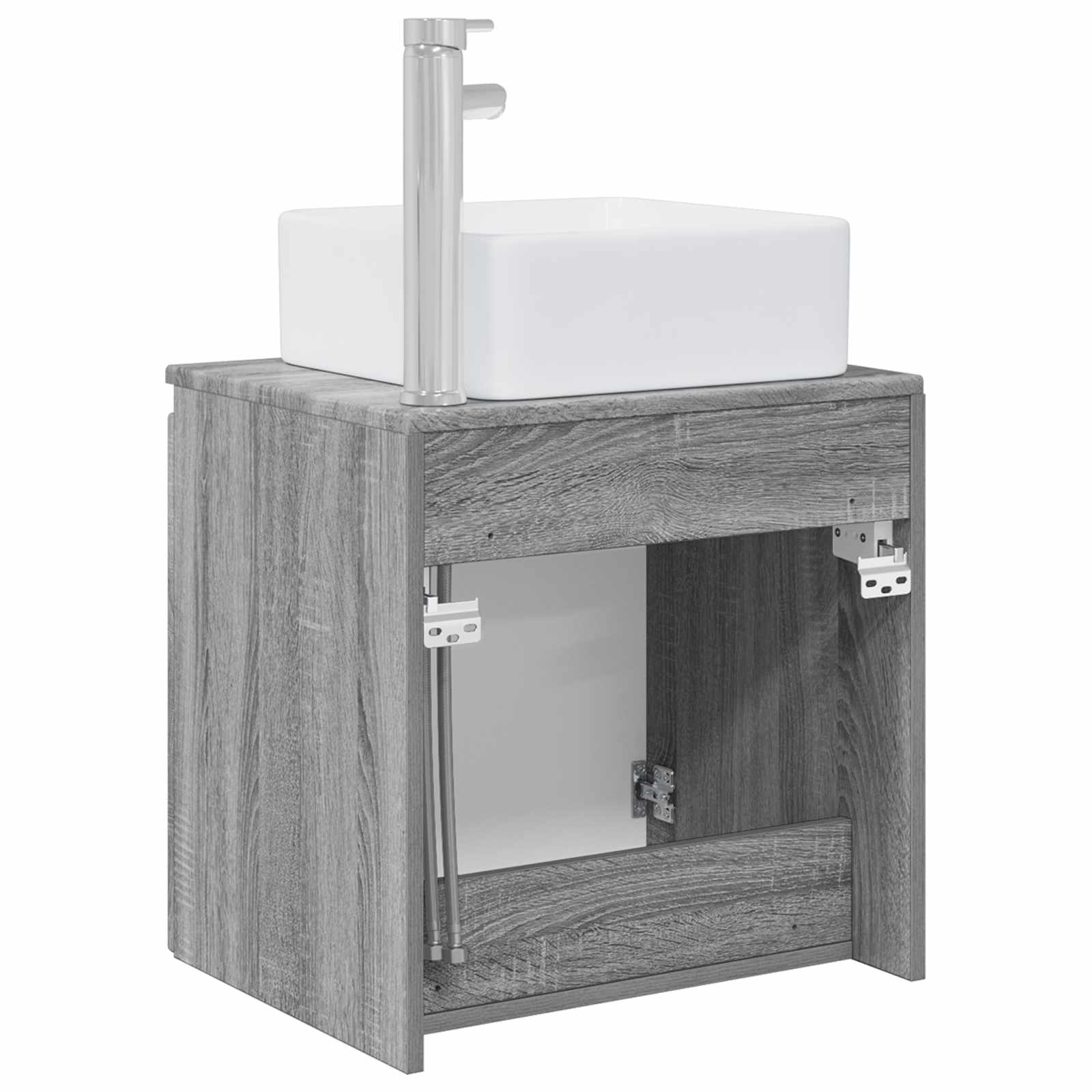 Wandmontierte Waschtisch Grau Sonoma 49,5 x 41 x 63 cm