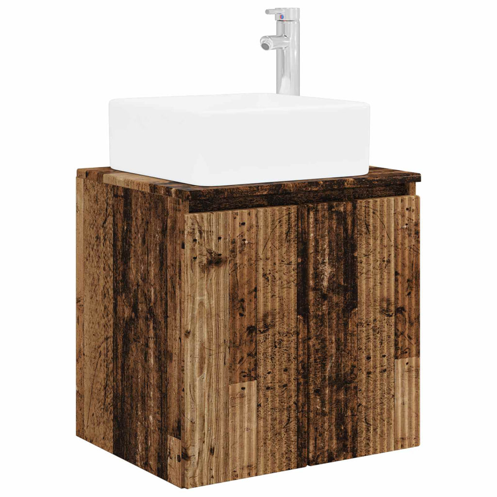 Wandmontierte Waschtisch Altholz 49,5 x 41 x 63 cm