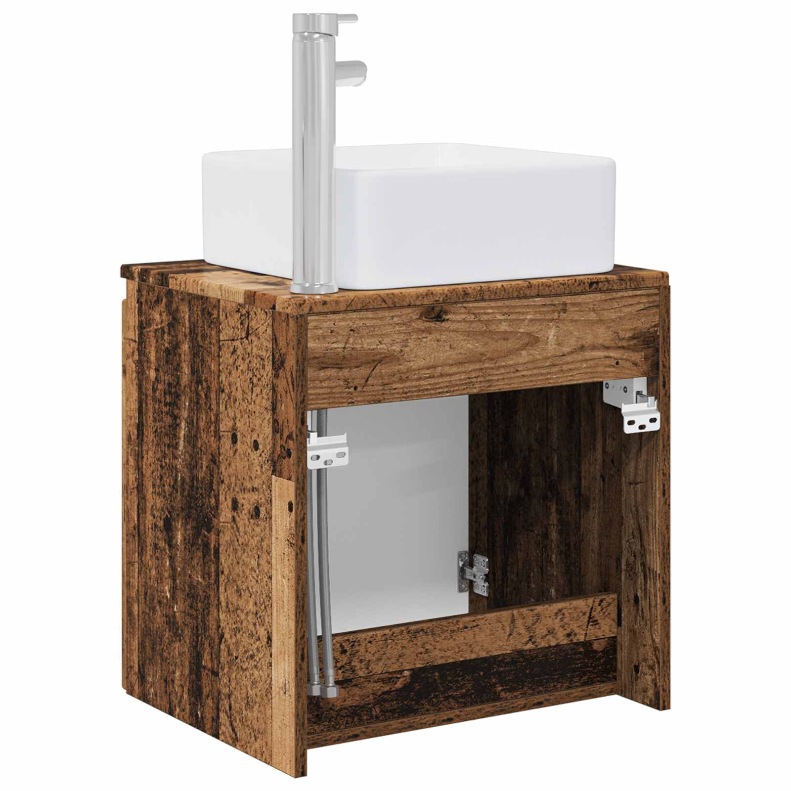 Wandmontierte Waschtisch Altholz 49,5 x 41 x 63 cm