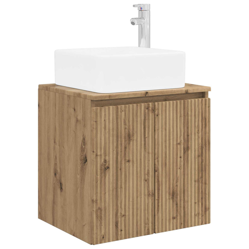 Wandmontierte Waschtisch Artisan-Eiche 49,5 x 41 x 63 cm