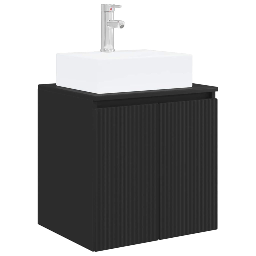 Wandmontierte Waschtisch Schwarz 49,5 x 41 x 62,5 cm