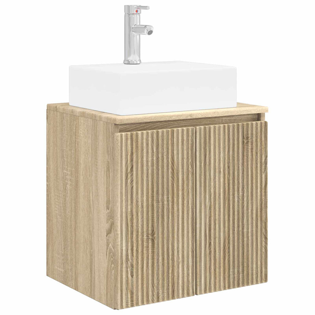 Wandmontierte Waschtisch Sonoma-Eiche 49,5 x 41 x 62,5 cm