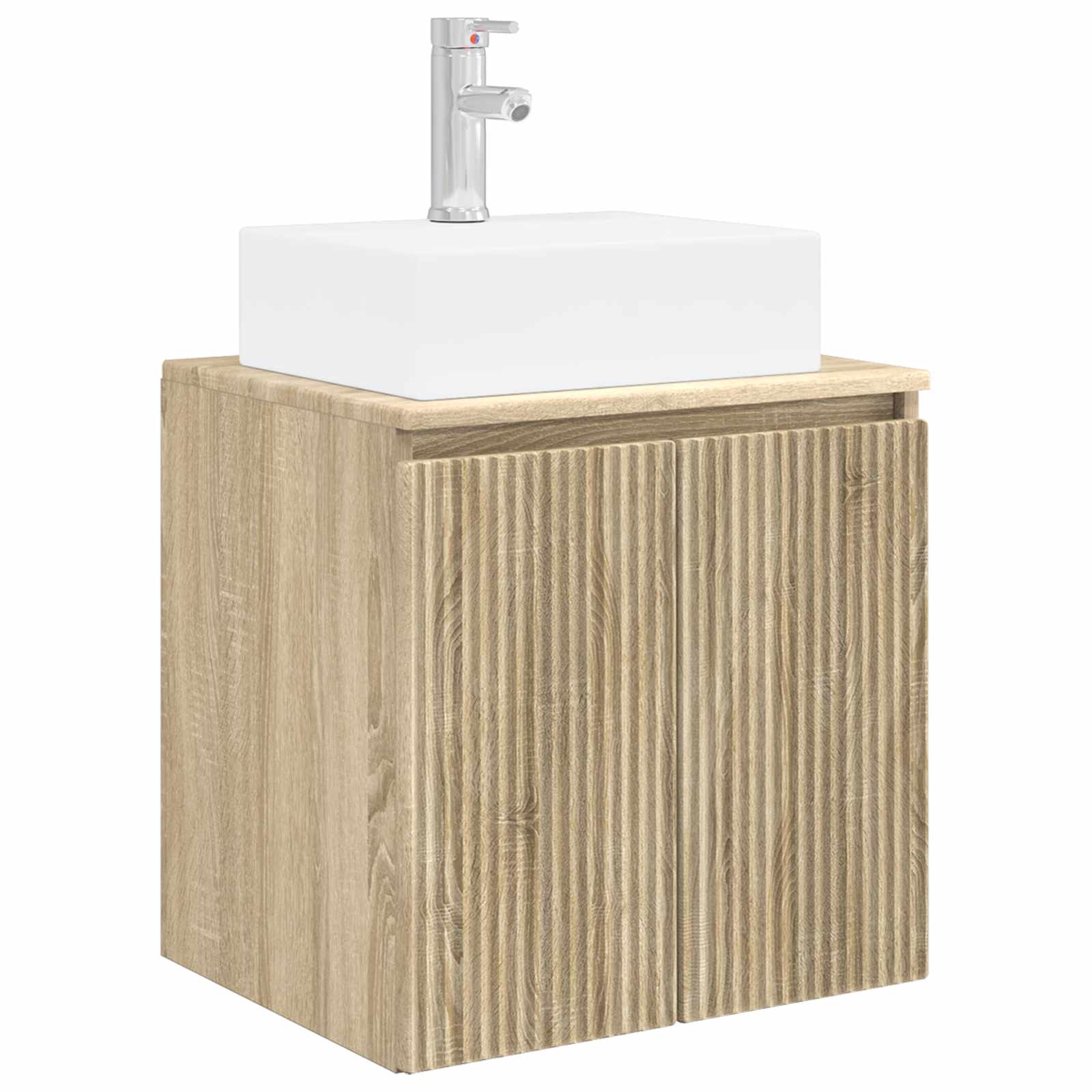 Wandmontierte Waschtisch Sonoma-Eiche 49,5 x 41 x 62,5 cm
