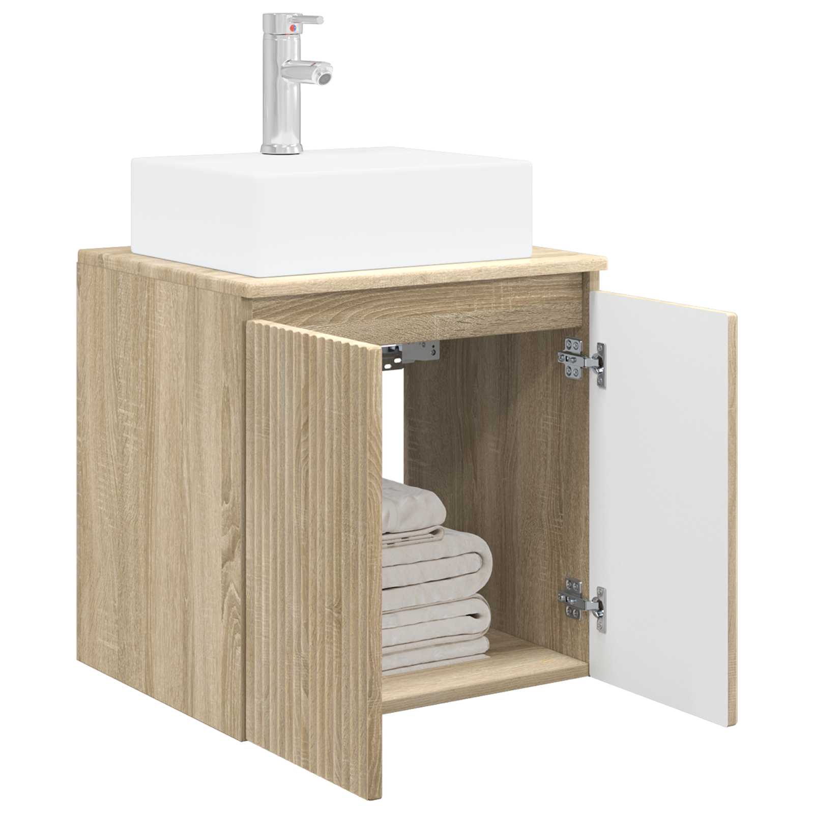 Wandmontierte Waschtisch Sonoma-Eiche 49,5 x 41 x 62,5 cm