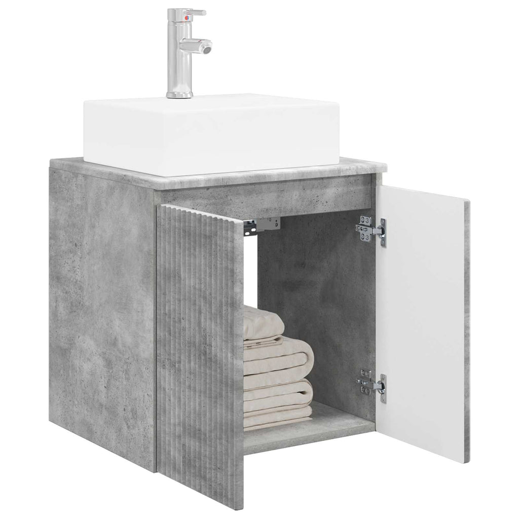 Wandmontierte Waschtisch Betongrau 49,5 x 41 x 62,5 cm