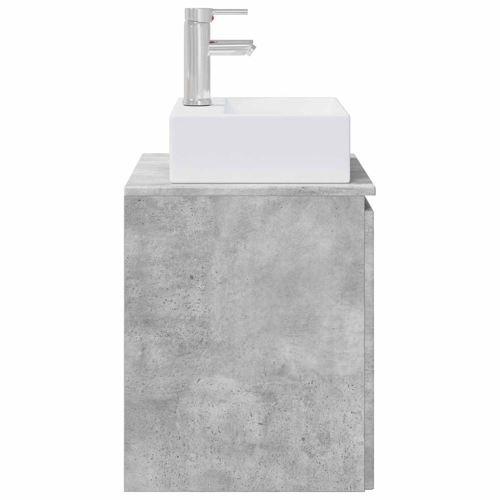 Wandmontierte Waschtisch Betongrau 49,5 x 41 x 62,5 cm