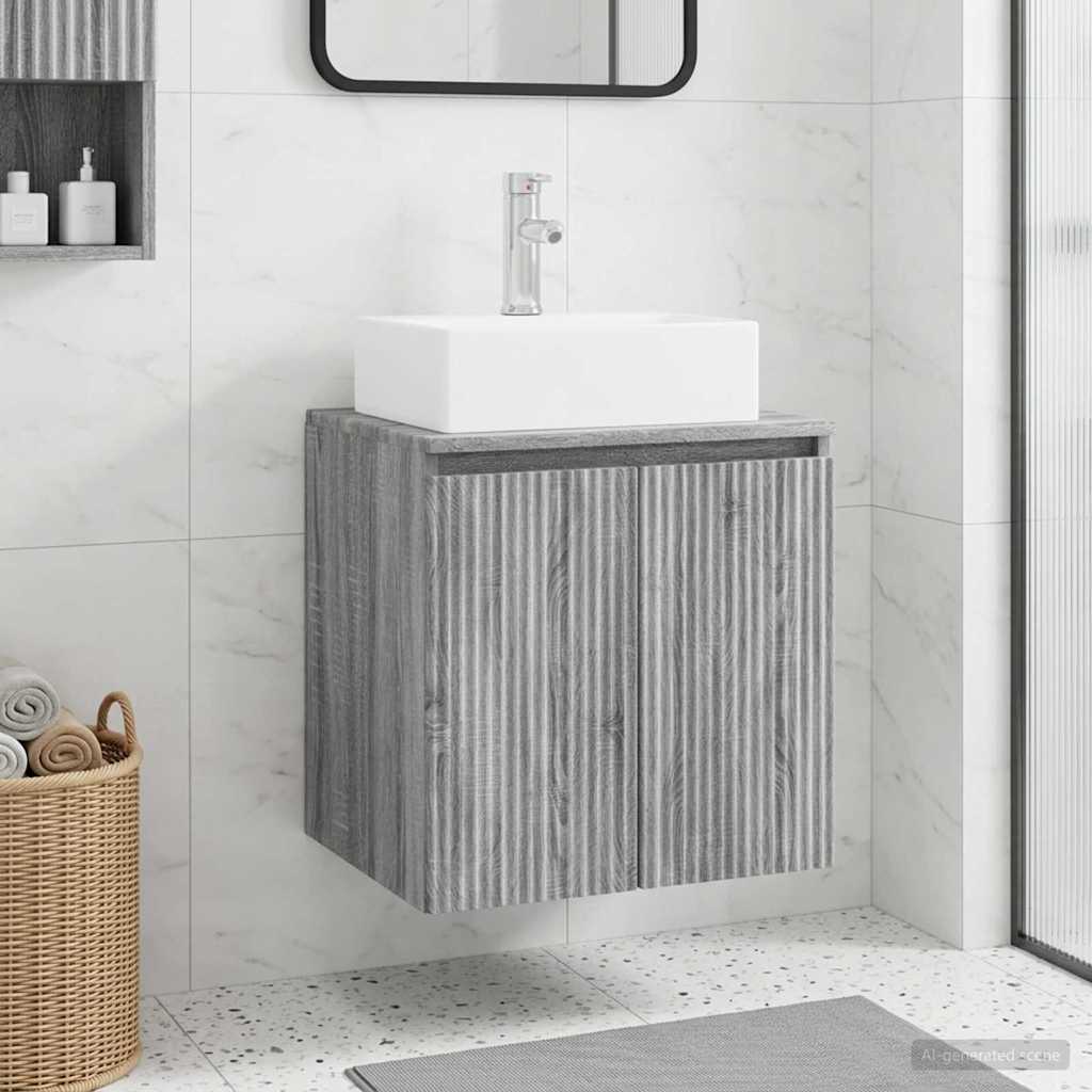 Wandmontierte Waschtisch Grau Sonoma 49,5 x 41 x 62,5 cm