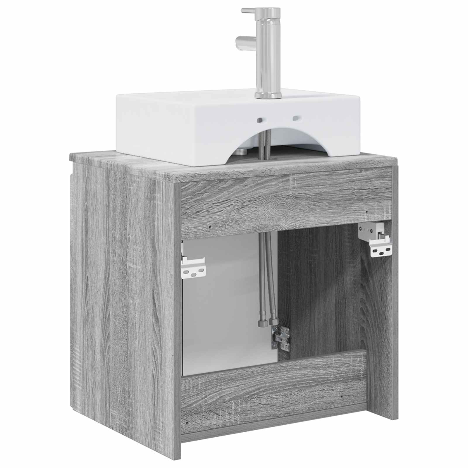 Wandmontierte Waschtisch Grau Sonoma 49,5 x 41 x 62,5 cm