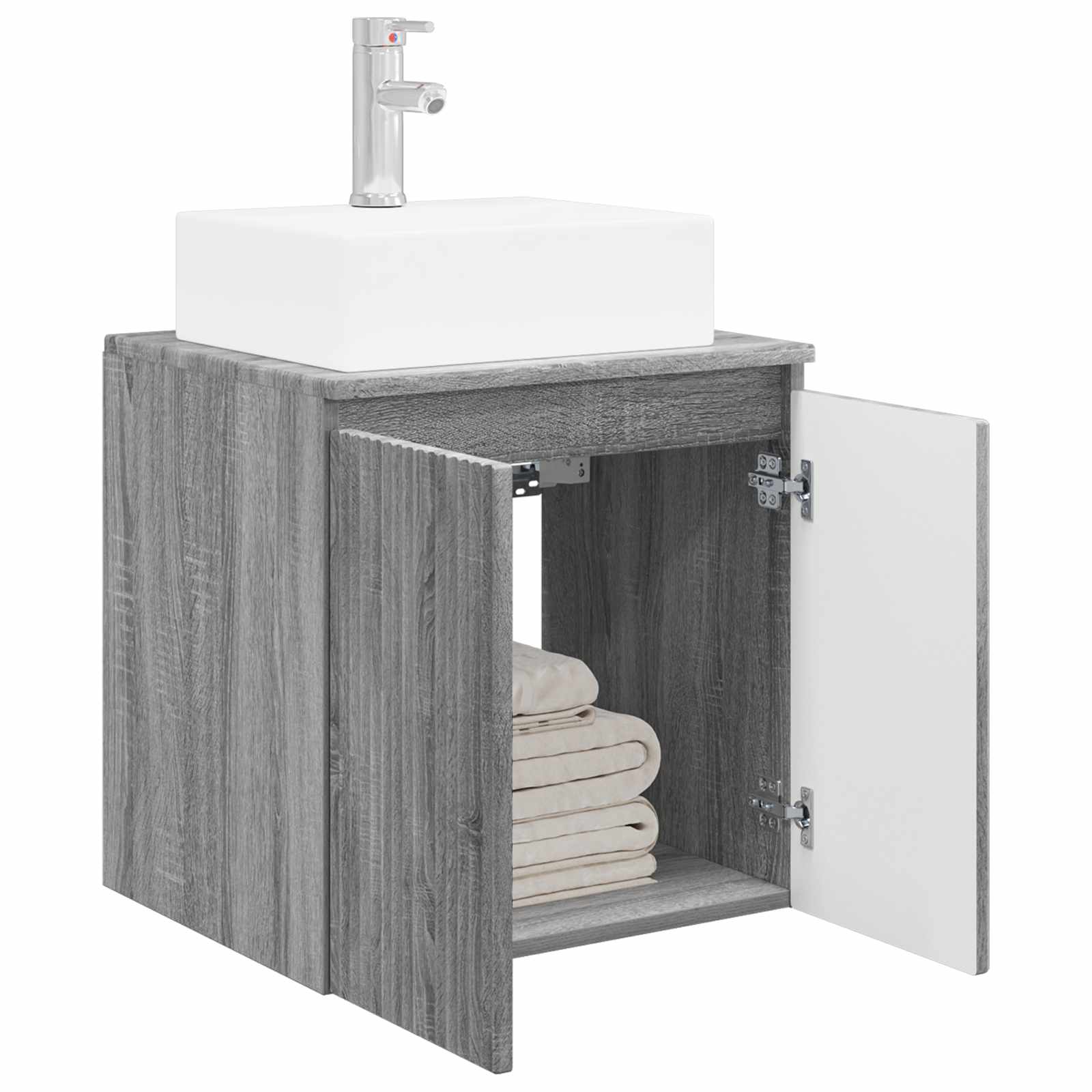 Wandmontierte Waschtisch Grau Sonoma 49,5 x 41 x 62,5 cm