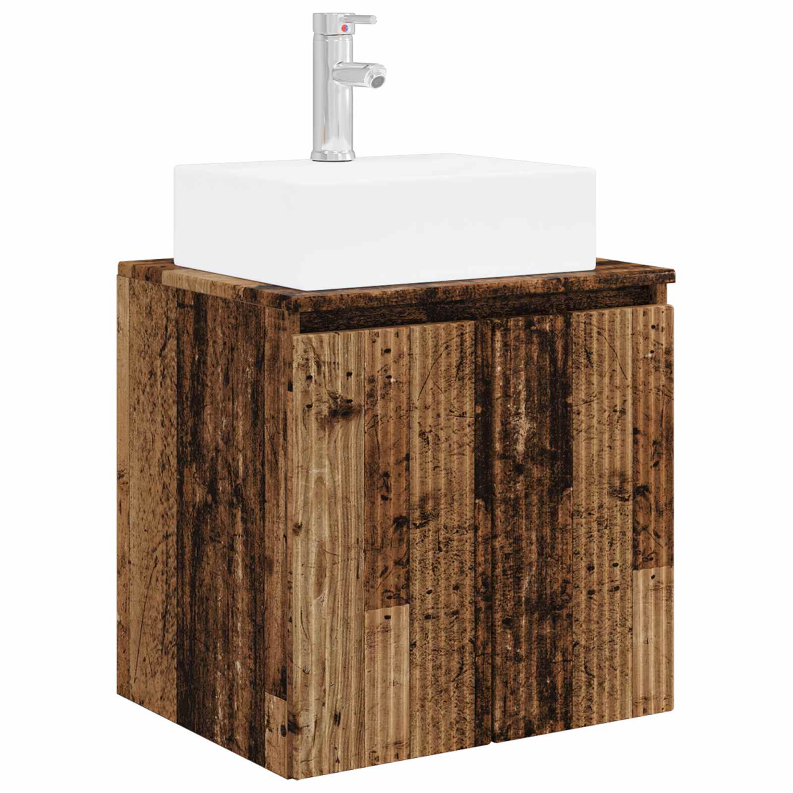 Wandmontierte Waschtisch Altholz 49,5 x 41 x 62,5 cm