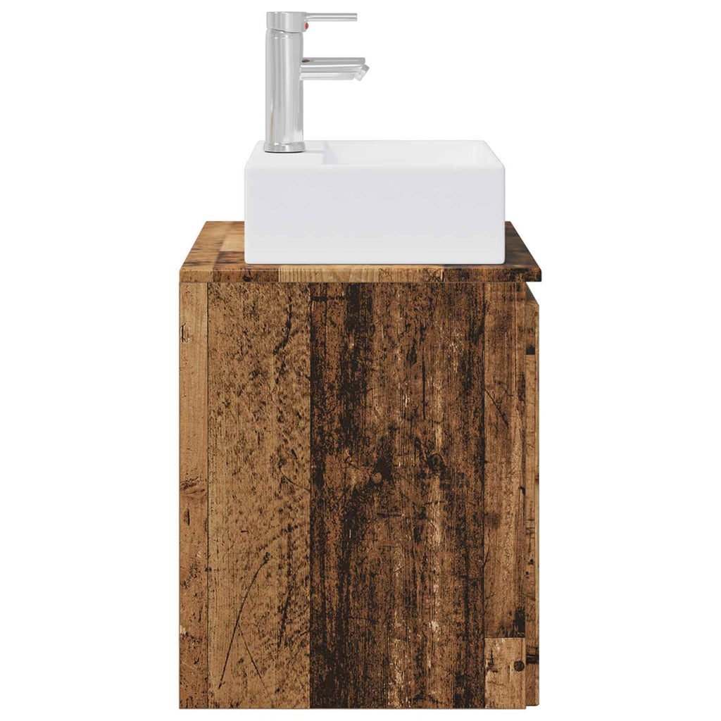 Wandmontierte Waschtisch Altholz 49,5 x 41 x 62,5 cm
