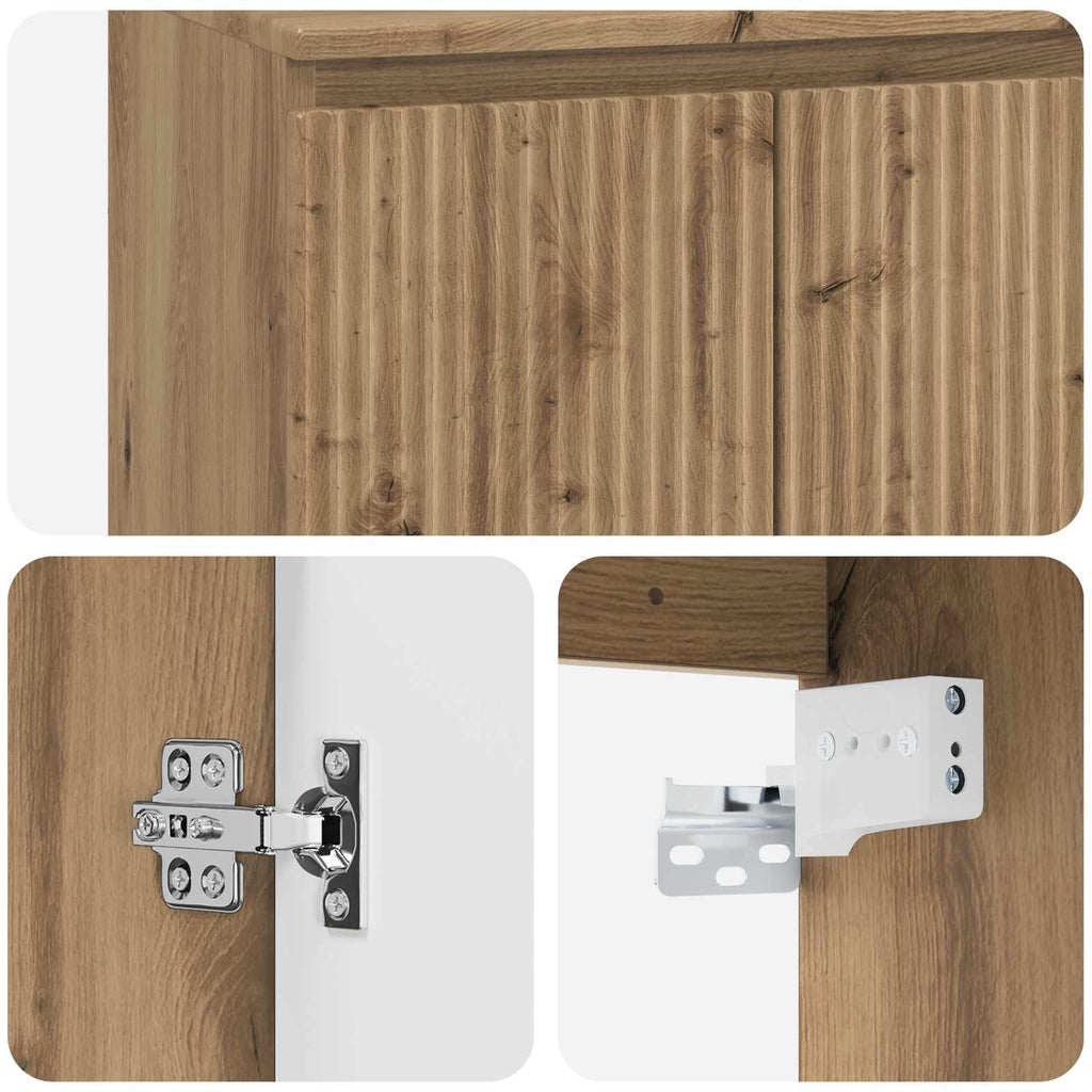 Wandmontierte Waschtisch Artisan-Eiche 49,5 x 41 x 62,5 cm