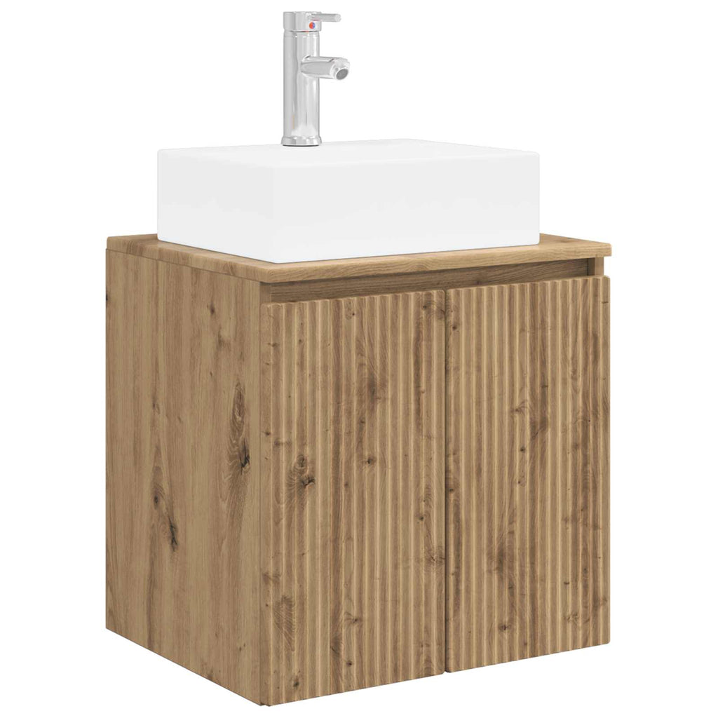 Wandmontierte Waschtisch Artisan-Eiche 49,5 x 41 x 62,5 cm