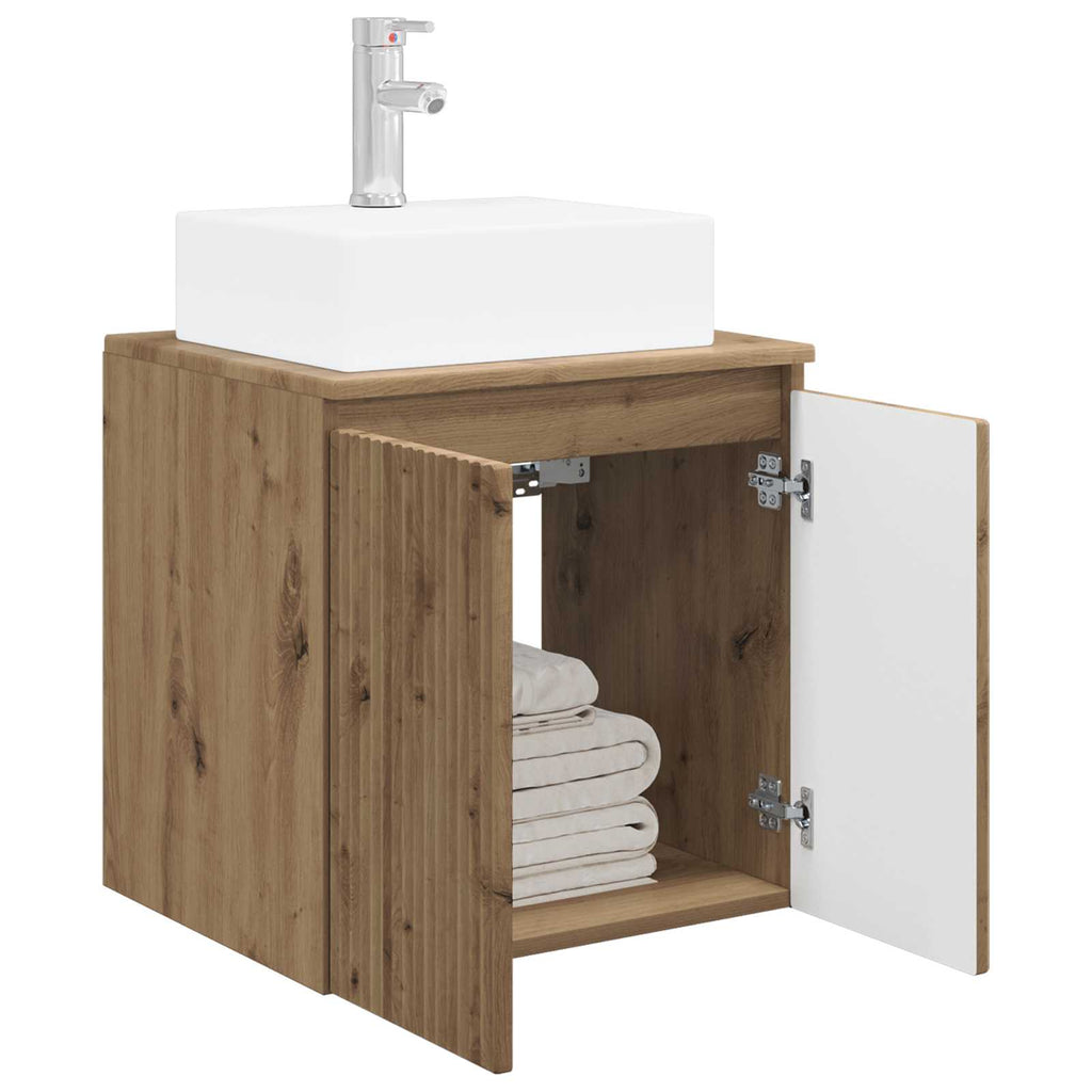 Wandmontierte Waschtisch Artisan-Eiche 49,5 x 41 x 62,5 cm