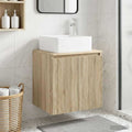 Wandmontierte Waschtisch Sonoma-Eiche 53 x 35 x 63 cm