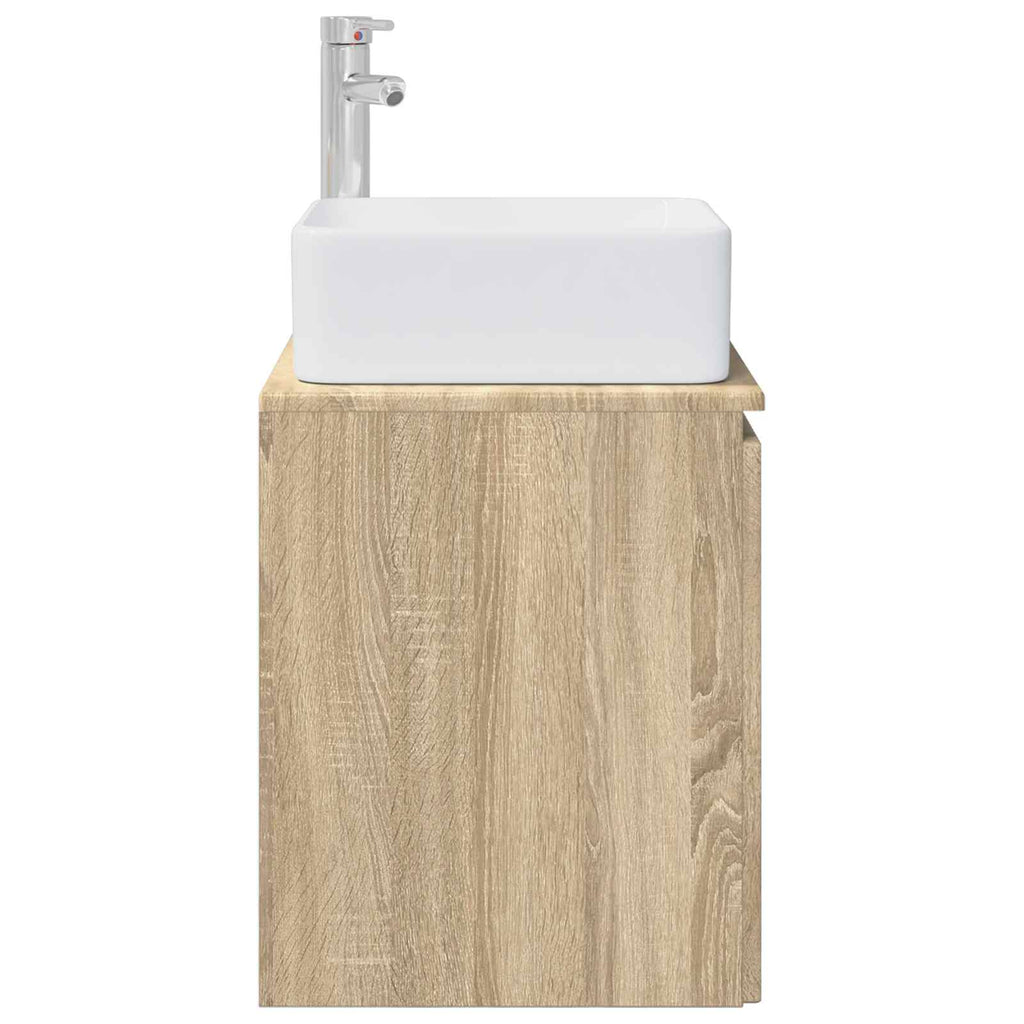 Wandmontierte Waschtisch Sonoma-Eiche 53 x 35 x 63 cm