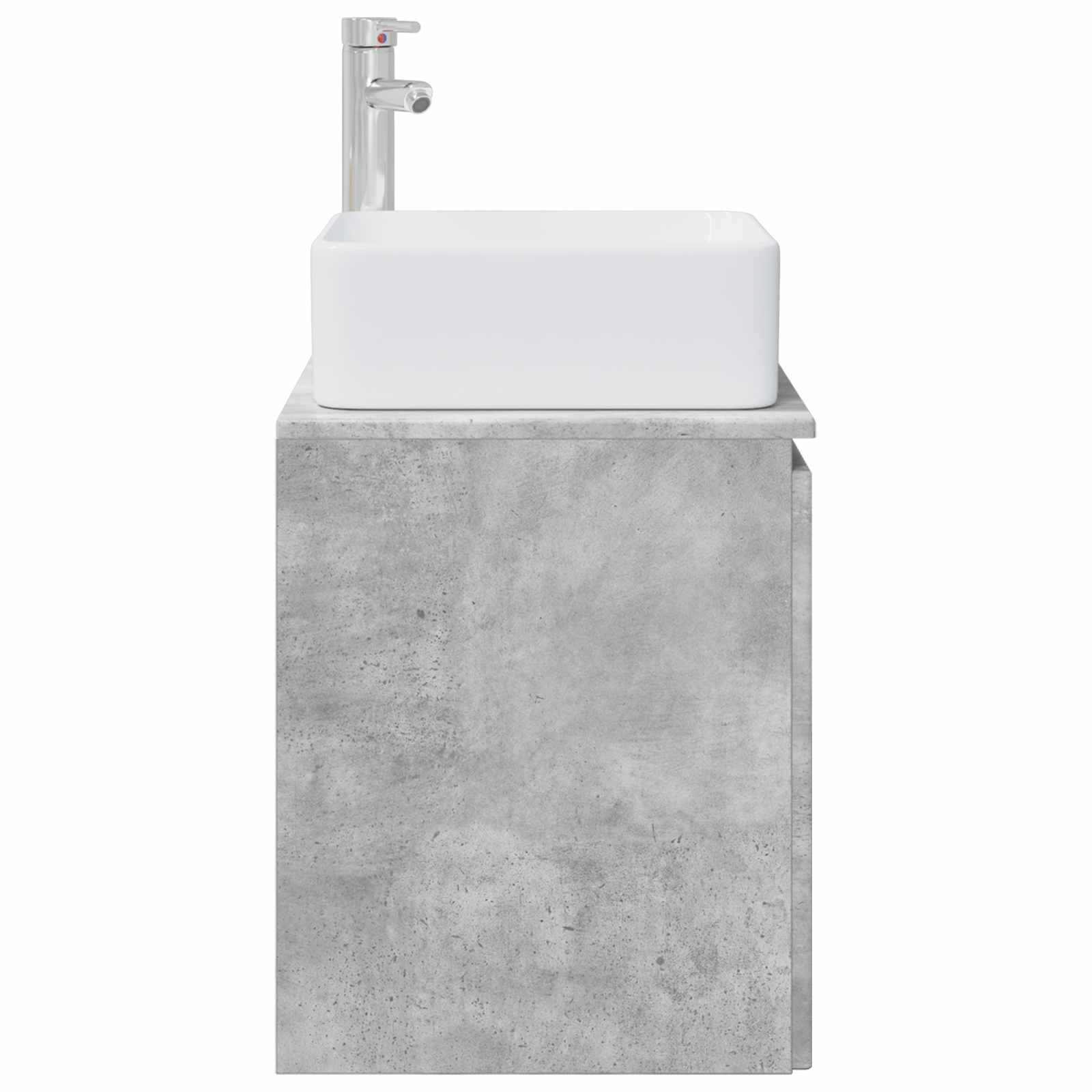 Wandmontierte Waschtisch Betongrau 53 x 35 x 63 cm