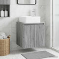Wandmontierte Waschtisch Grau Sonoma 53 x 35 x 63 cm