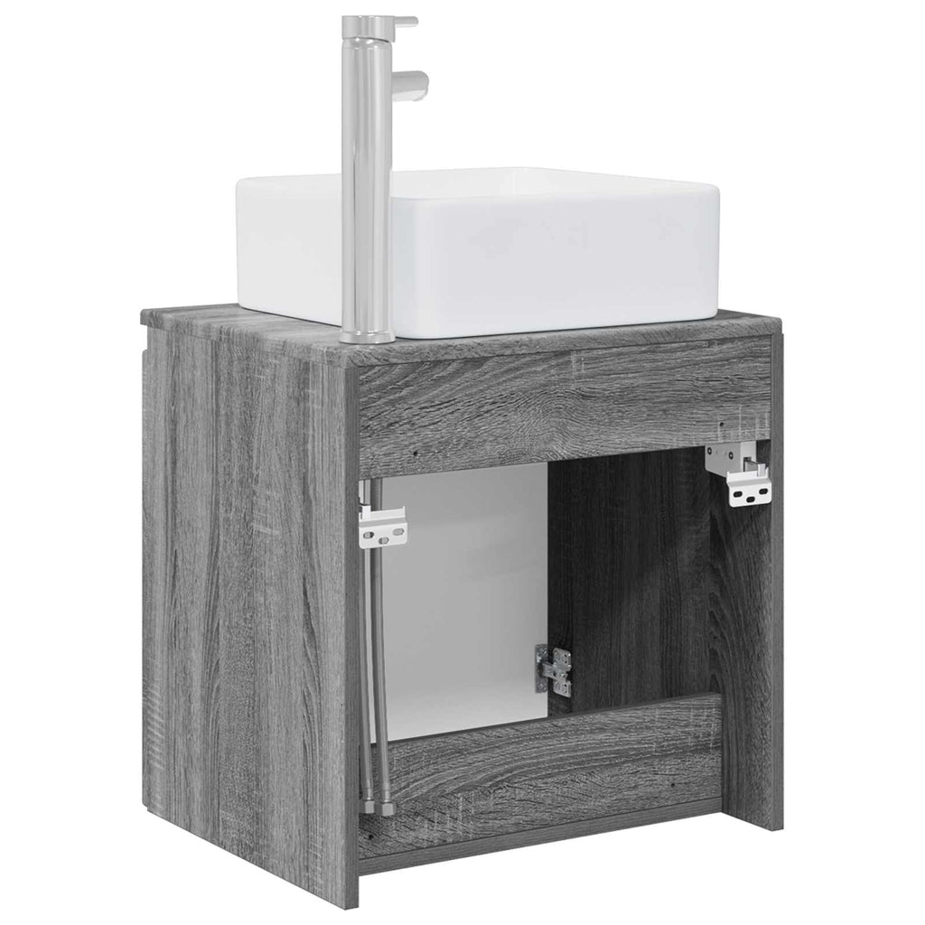 Wandmontierte Waschtisch Grau Sonoma 53 x 35 x 63 cm