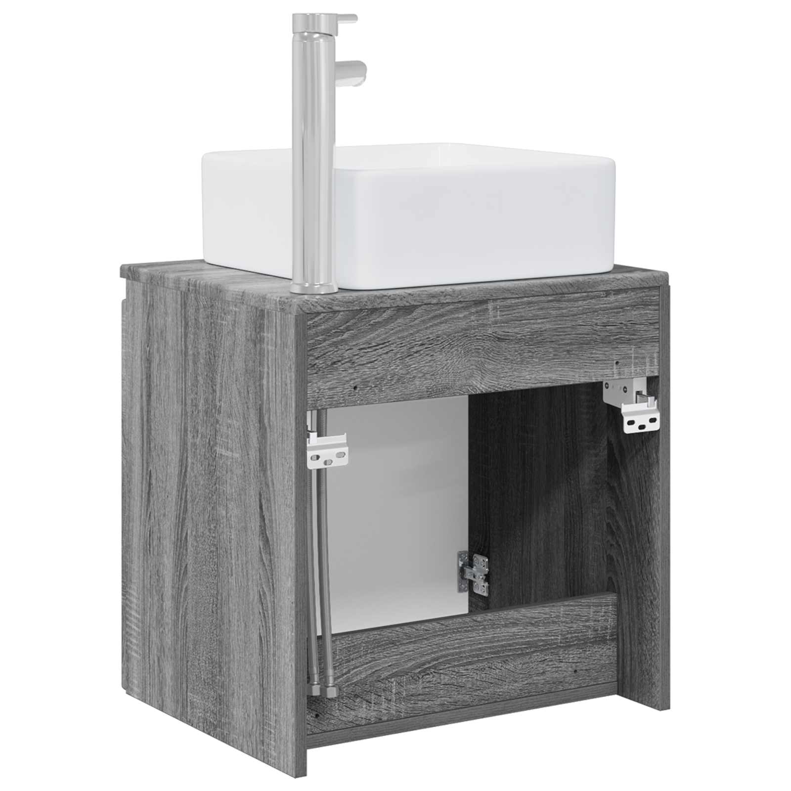 Wandmontierte Waschtisch Grau Sonoma 53 x 35 x 63 cm