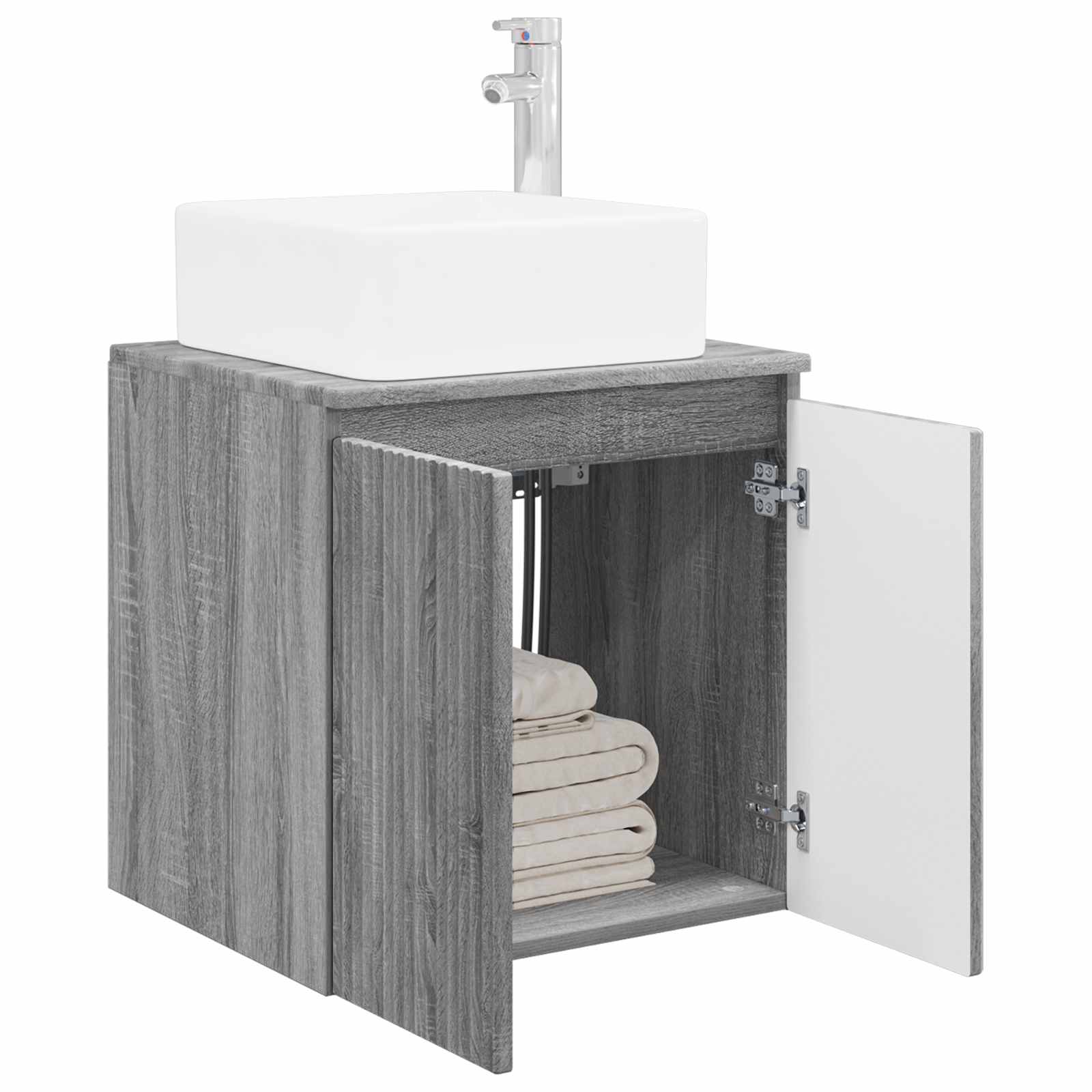 Wandmontierte Waschtisch Grau Sonoma 53 x 35 x 63 cm