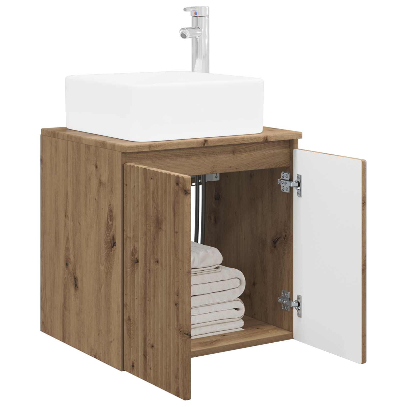 Wandmontierte Waschtisch Artisan-Eiche 53 x 35 x 63 cm