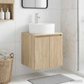 Wandmontierte Waschtisch Sonoma-Eiche 49,5 x 44,5 x 65 cm