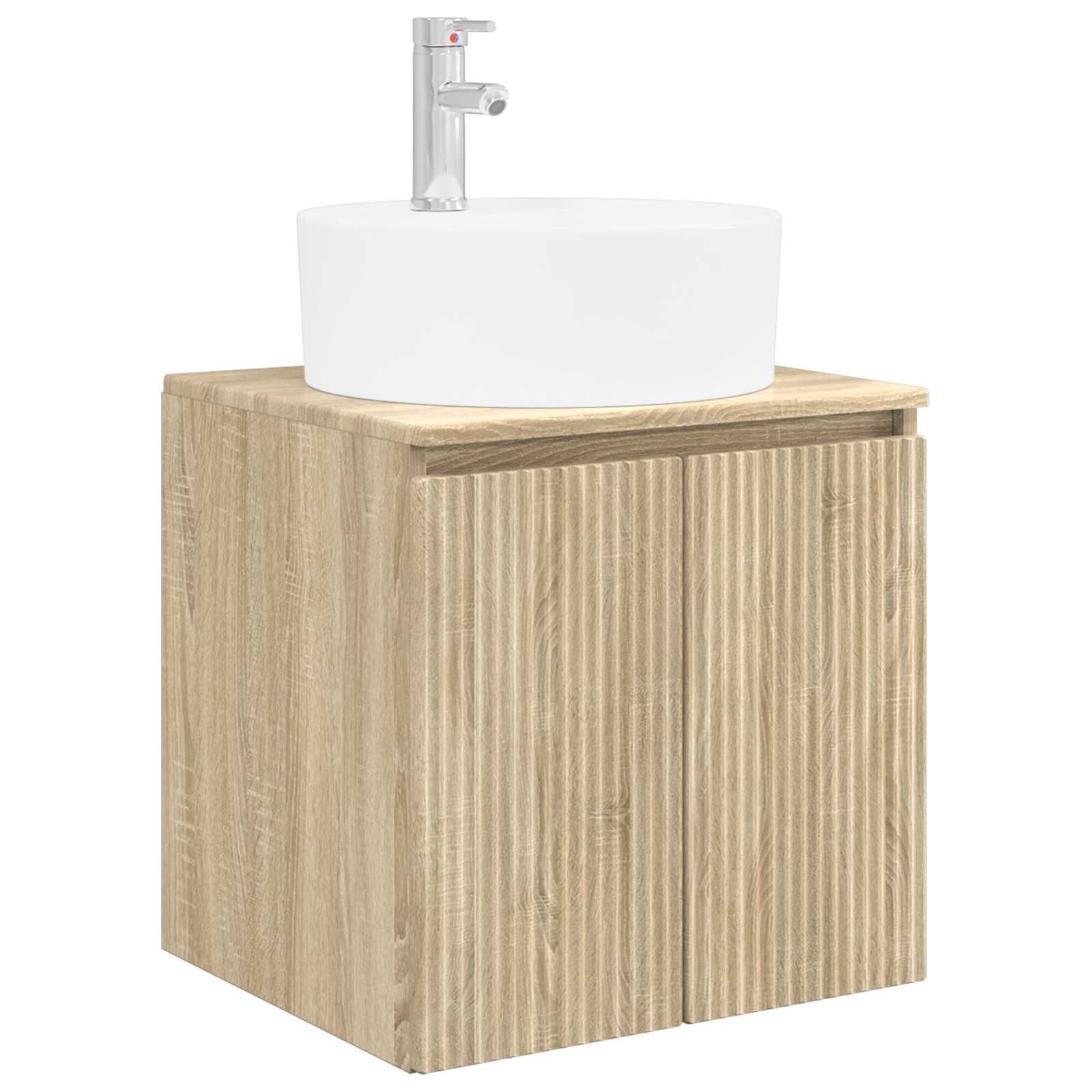 Wandmontierte Waschtisch Sonoma-Eiche 49,5 x 44,5 x 65 cm