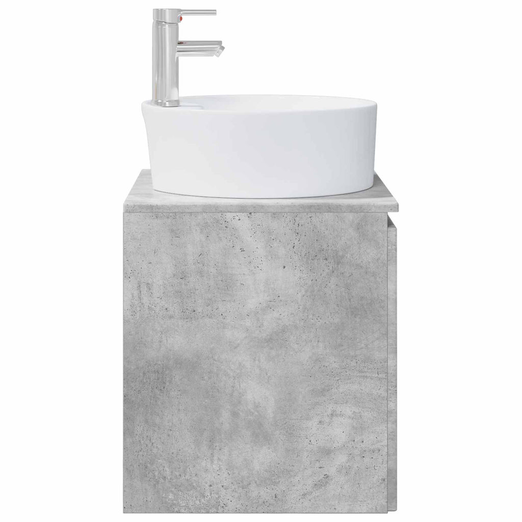 Wandmontierte Waschtisch Betongrau 49,5 x 44,5 x 65 cm