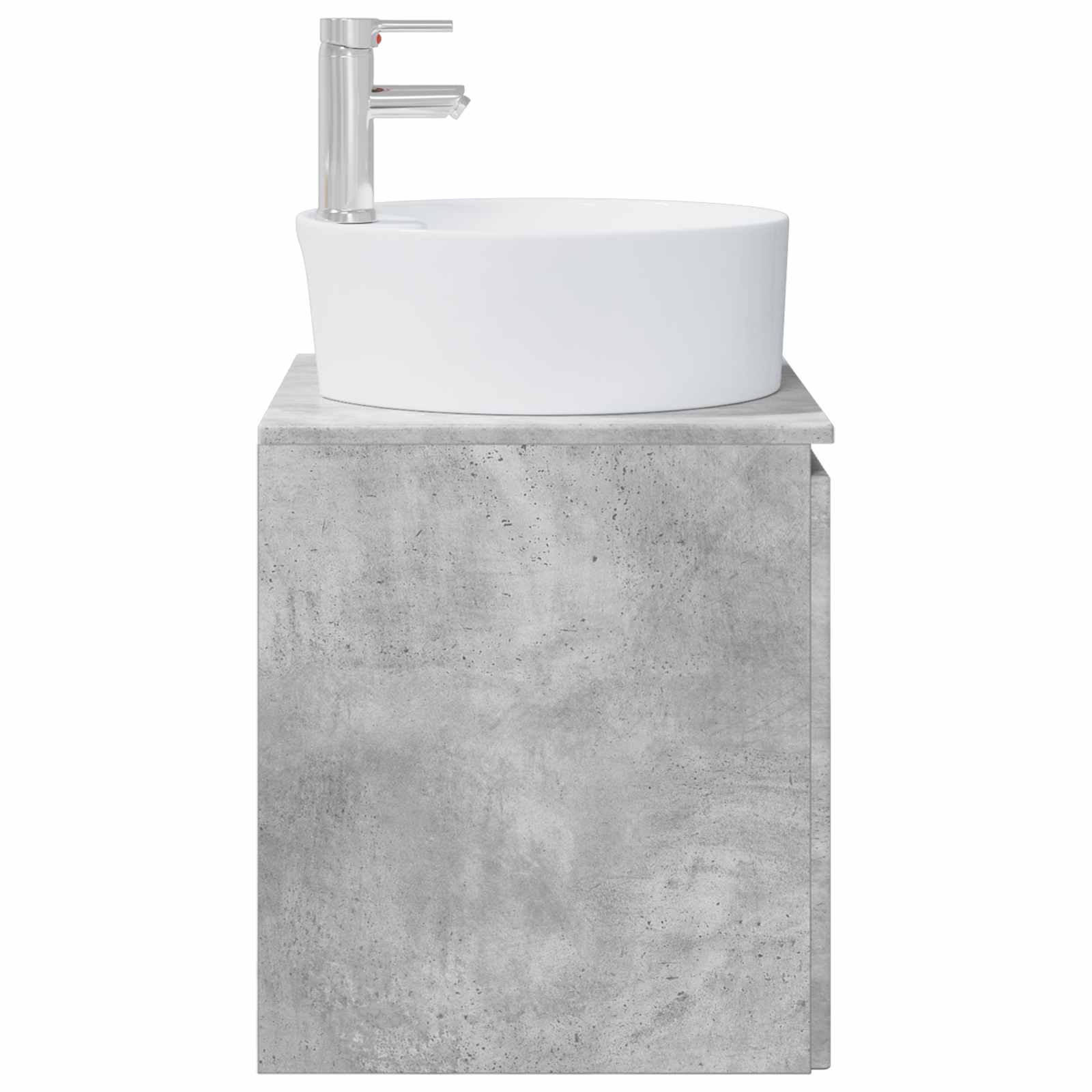 Wandmontierte Waschtisch Betongrau 49,5 x 44,5 x 65 cm
