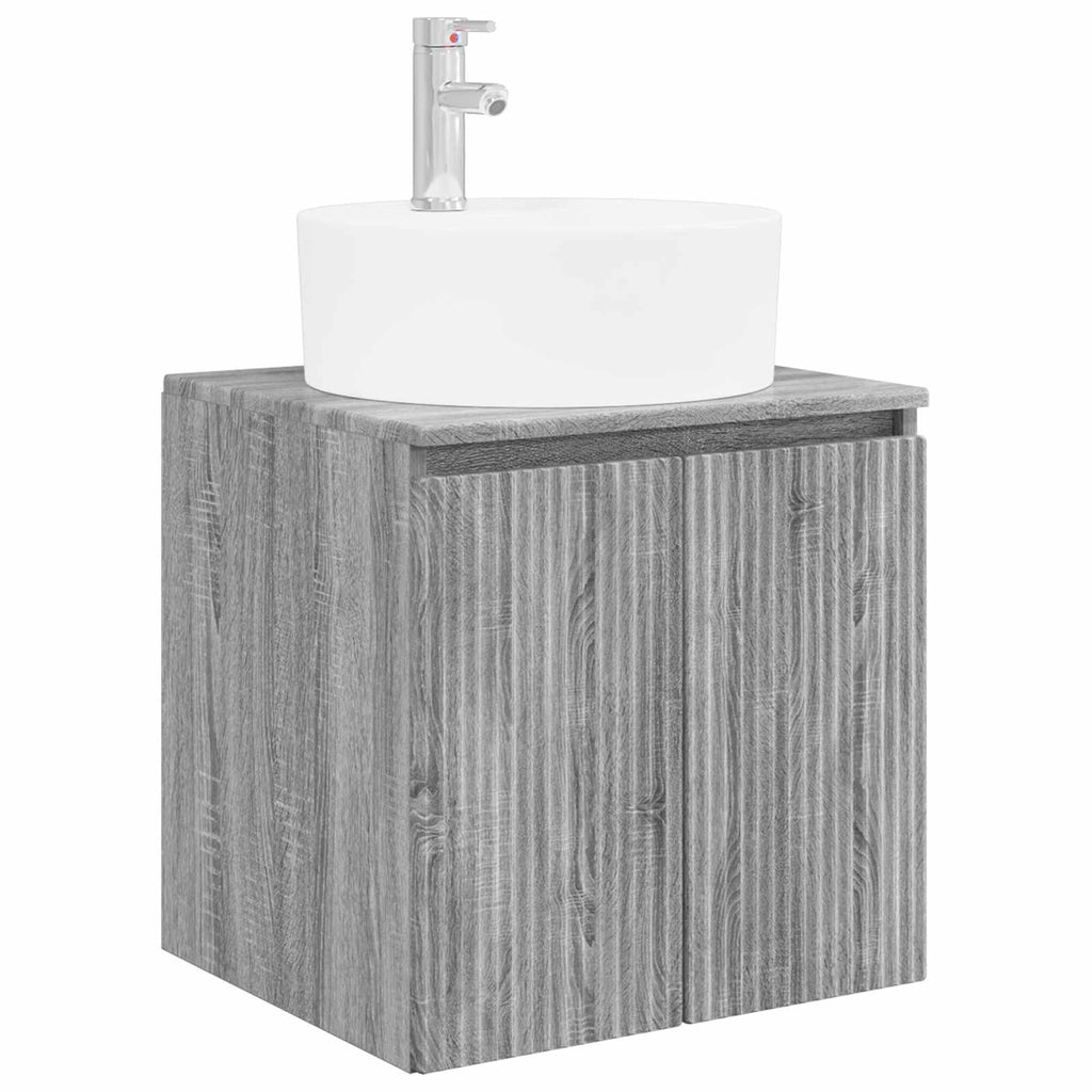 Wandmontierte Waschtisch Grau Sonoma 49,5 x 44,5 x 65 cm