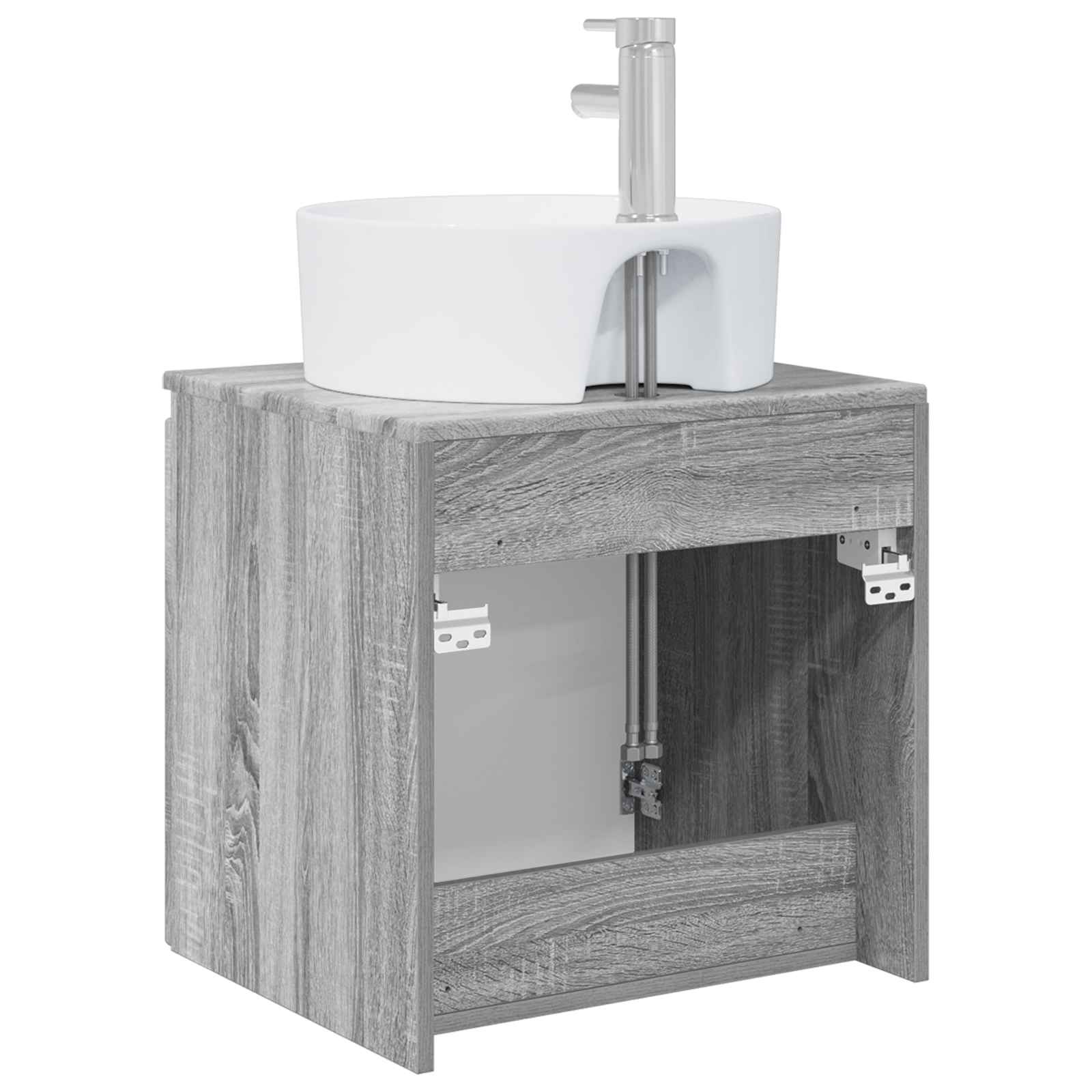 Wandmontierte Waschtisch Grau Sonoma 49,5 x 44,5 x 65 cm