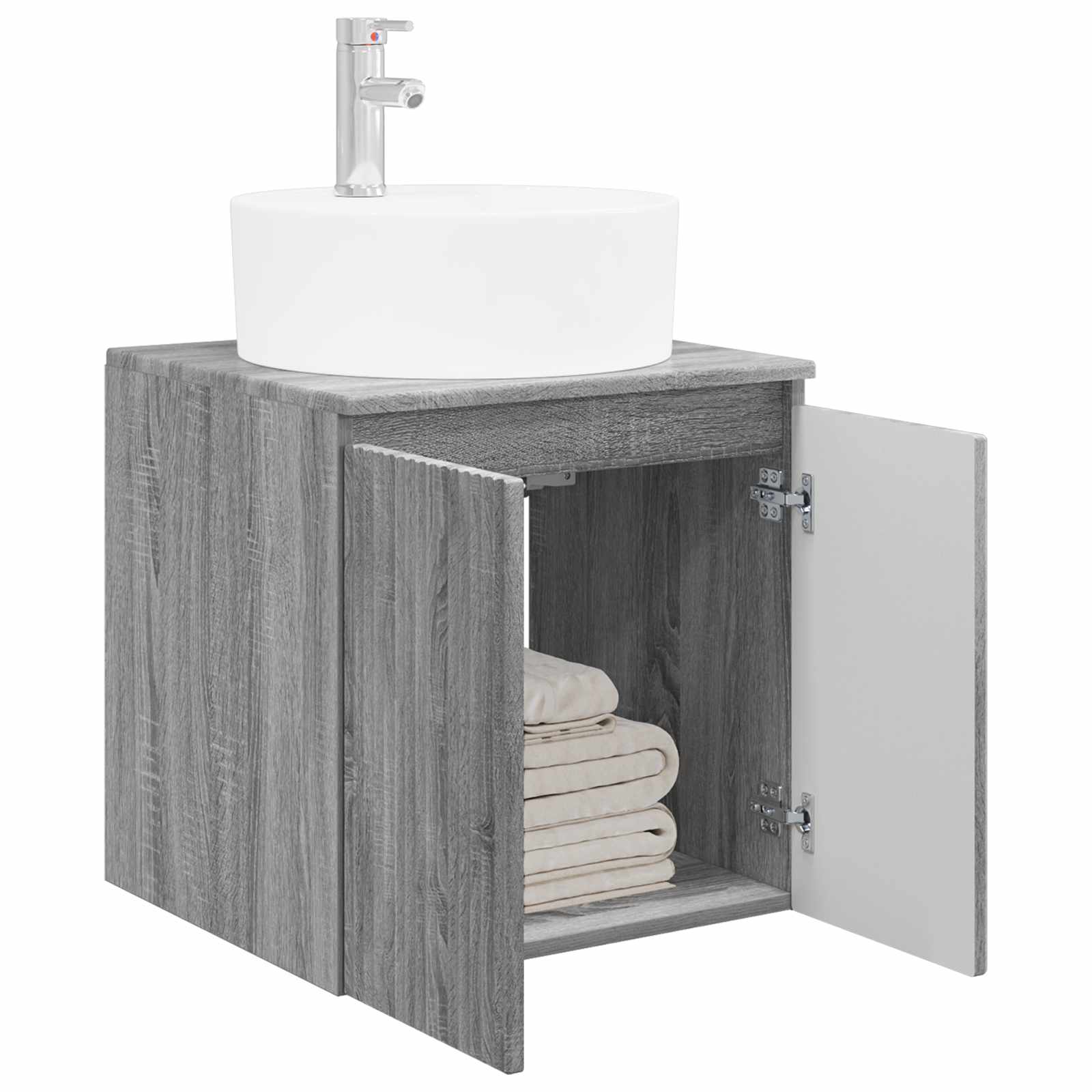 Wandmontierte Waschtisch Grau Sonoma 49,5 x 44,5 x 65 cm