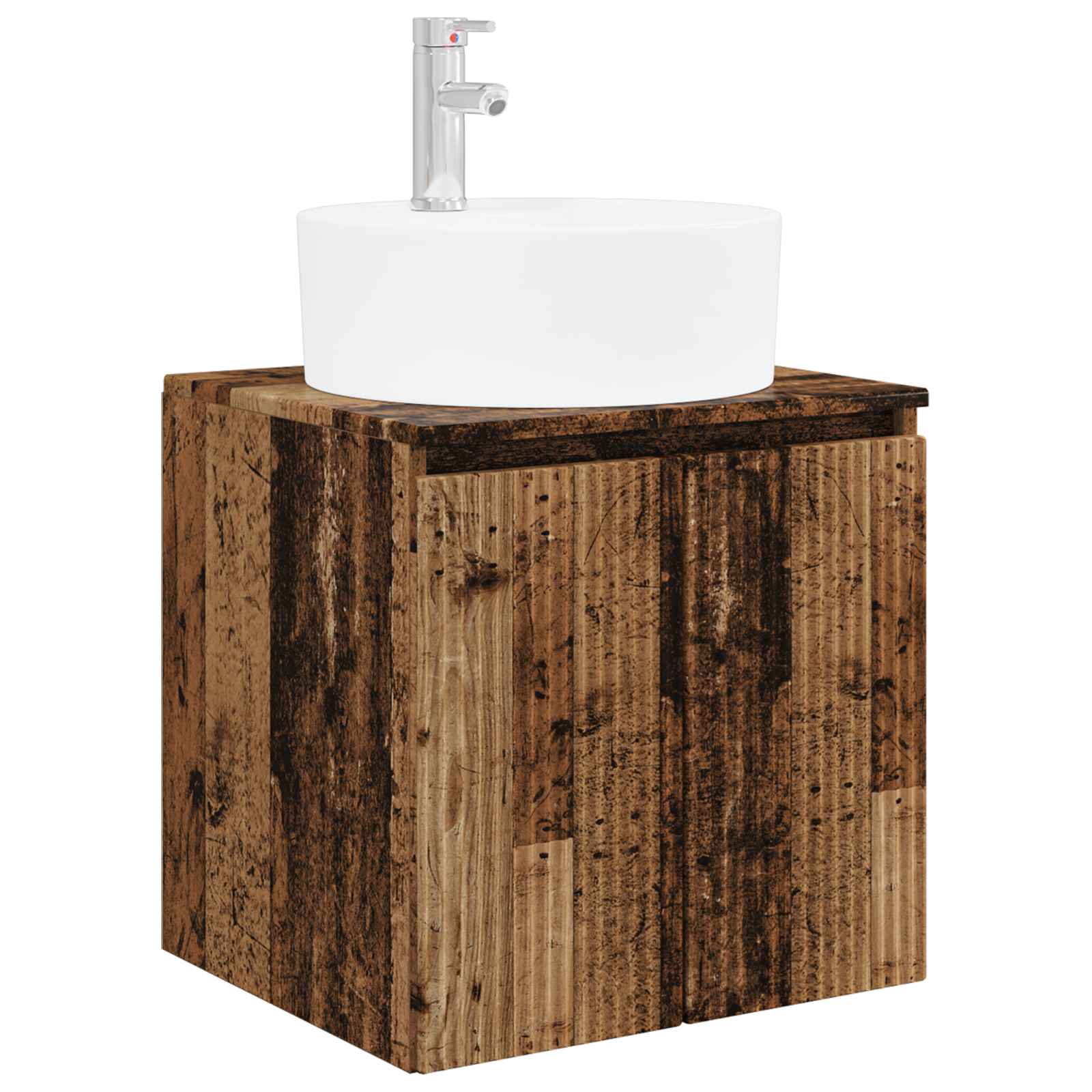 Wandmontierte Waschtisch Altholz 49,5 x 44,5 x 65 cm