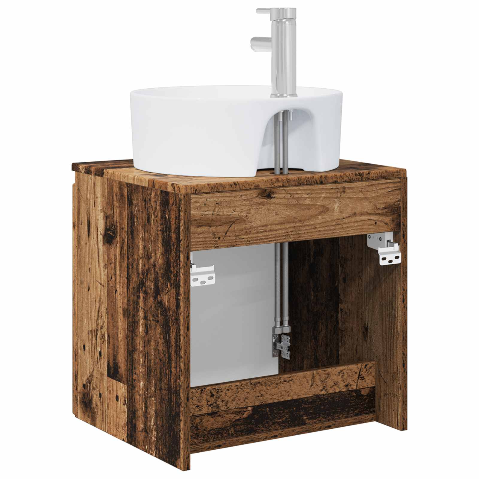 Wandmontierte Waschtisch Altholz 49,5 x 44,5 x 65 cm