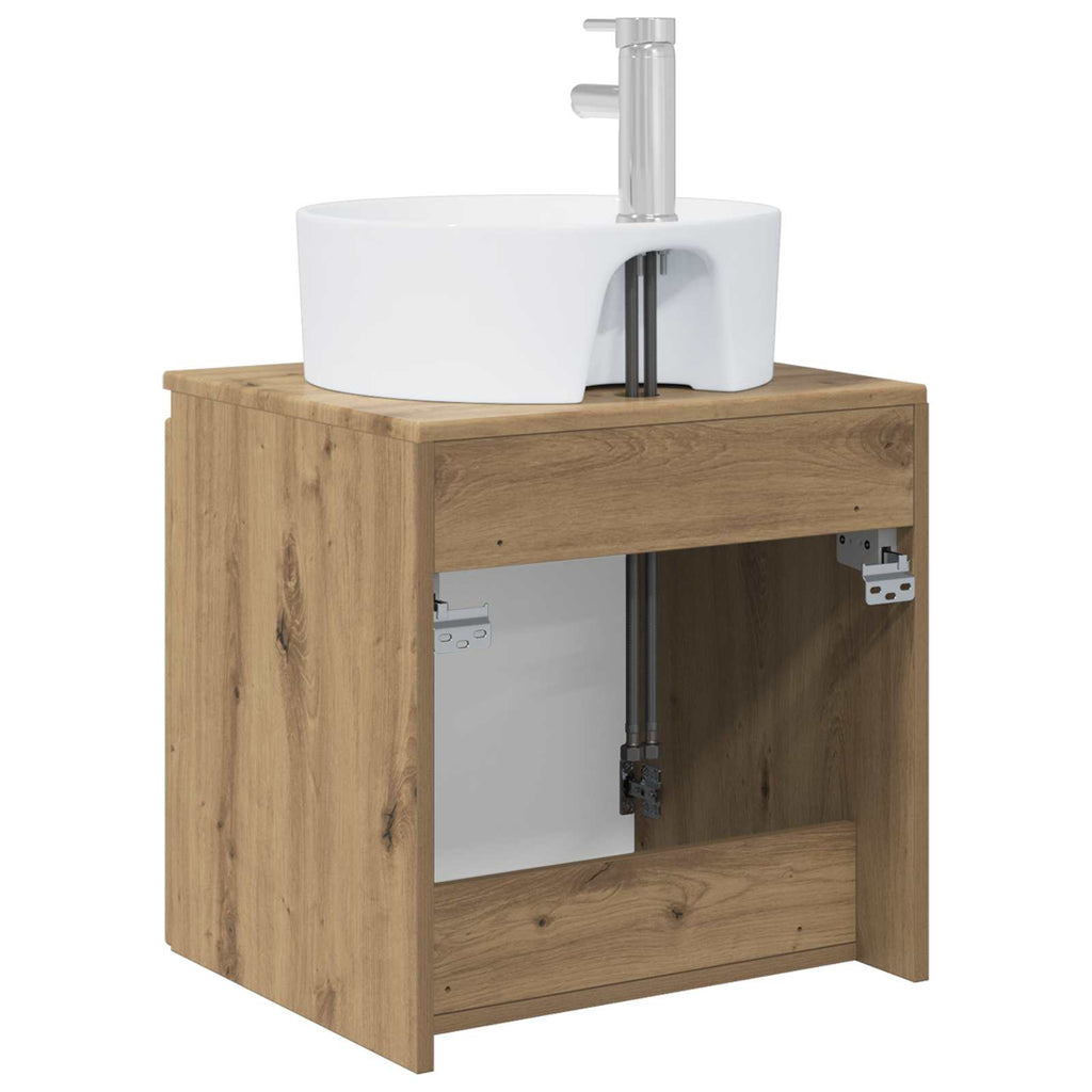 Wandmontierte Waschtisch Artisan-Eiche 49,5 x 44,5 x 65 cm