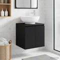 Wandmontierte Waschtisch Schwarz 49,5 x 44,5 x 65 cm