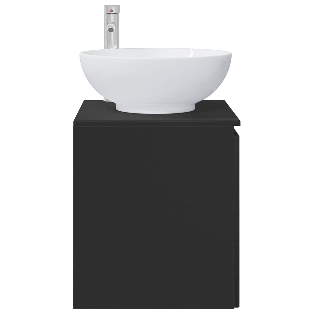 Wandmontierte Waschtisch Schwarz 49,5 x 44,5 x 65 cm