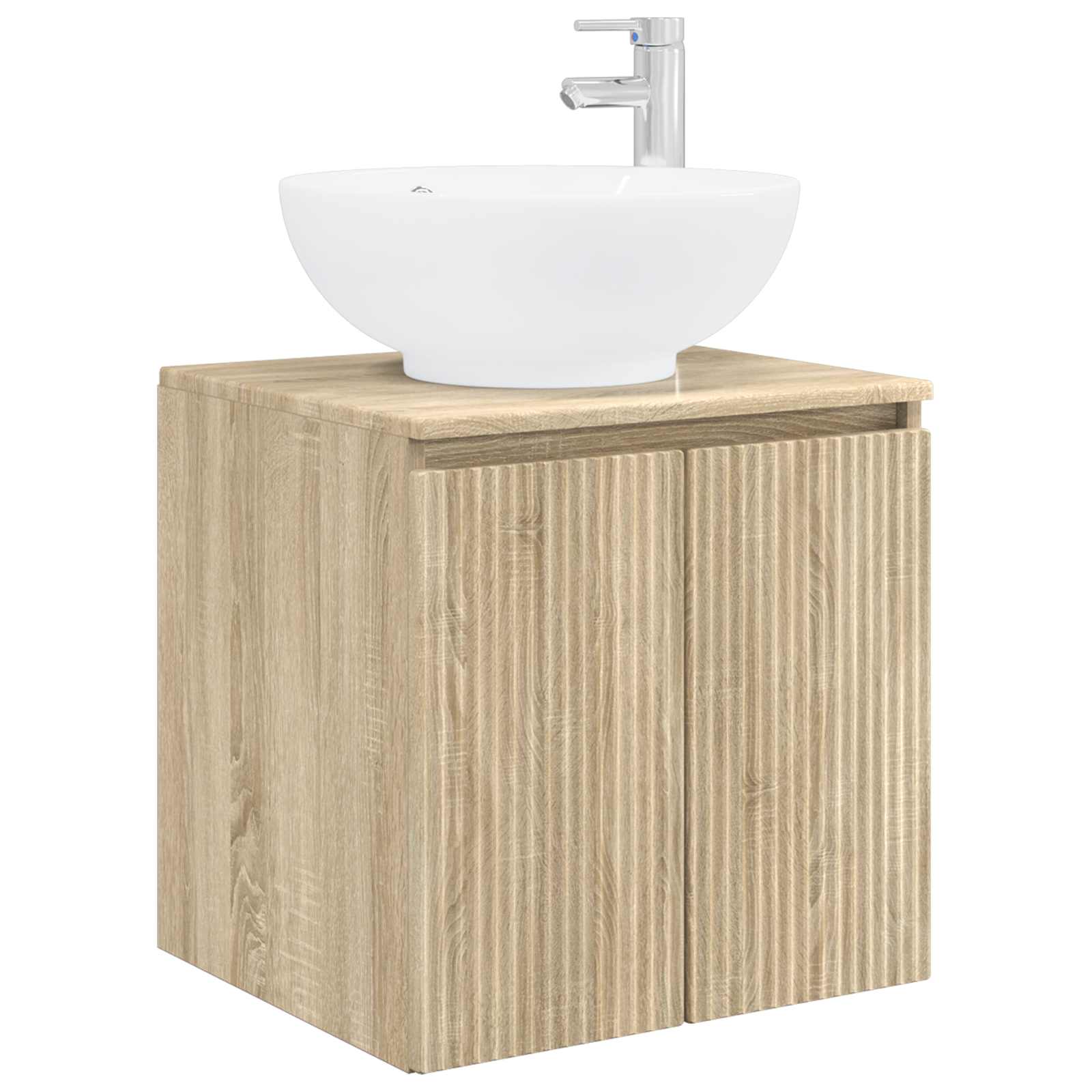 Wandmontierte Waschtisch Sonoma-Eiche 49,5 x 44,5 x 65 cm
