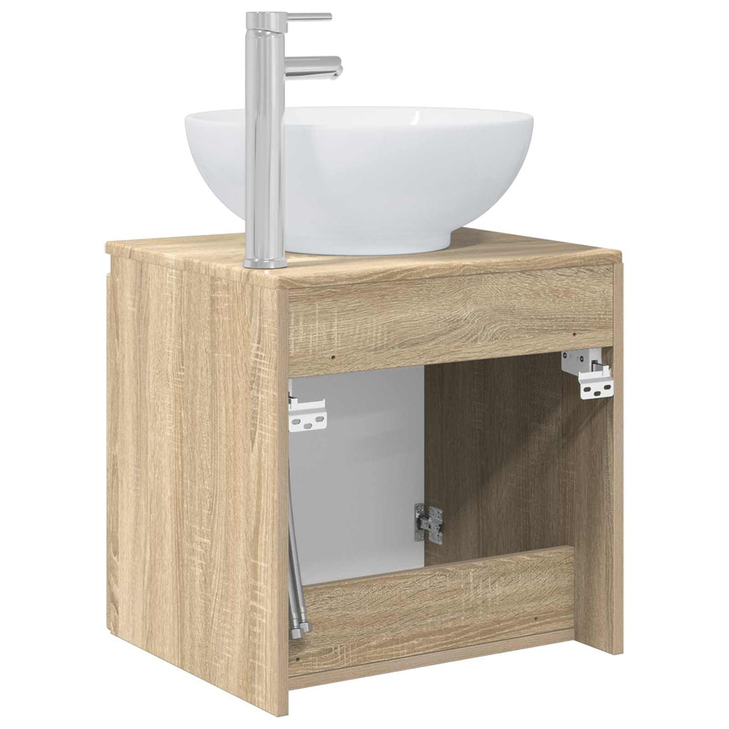 Wandmontierte Waschtisch Sonoma-Eiche 49,5 x 44,5 x 65 cm