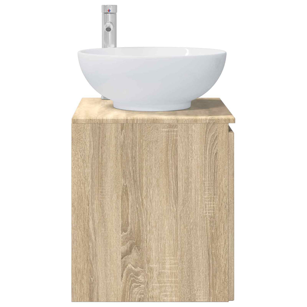 Wandmontierte Waschtisch Sonoma-Eiche 49,5 x 44,5 x 65 cm