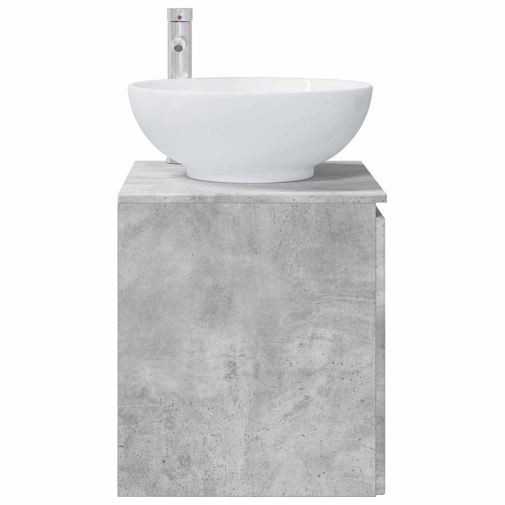 Wandmontierte Waschtisch Betongrau 49,5 x 44,5 x 65 cm