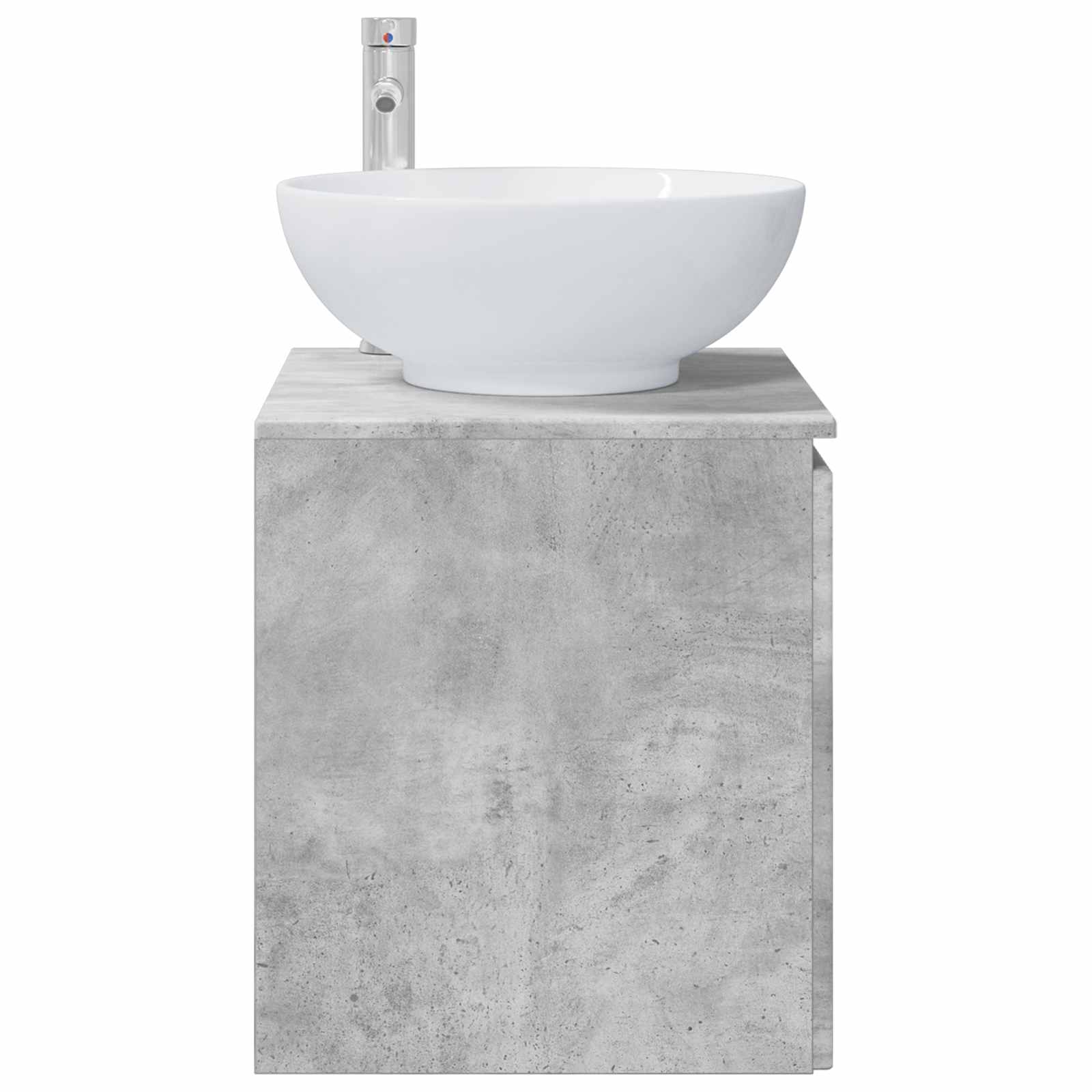 Wandmontierte Waschtisch Betongrau 49,5 x 44,5 x 65 cm