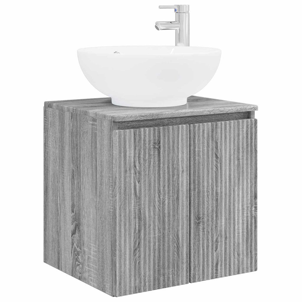 Wandmontierte Waschtisch Grau Sonoma 49,5 x 44,5 x 65 cm