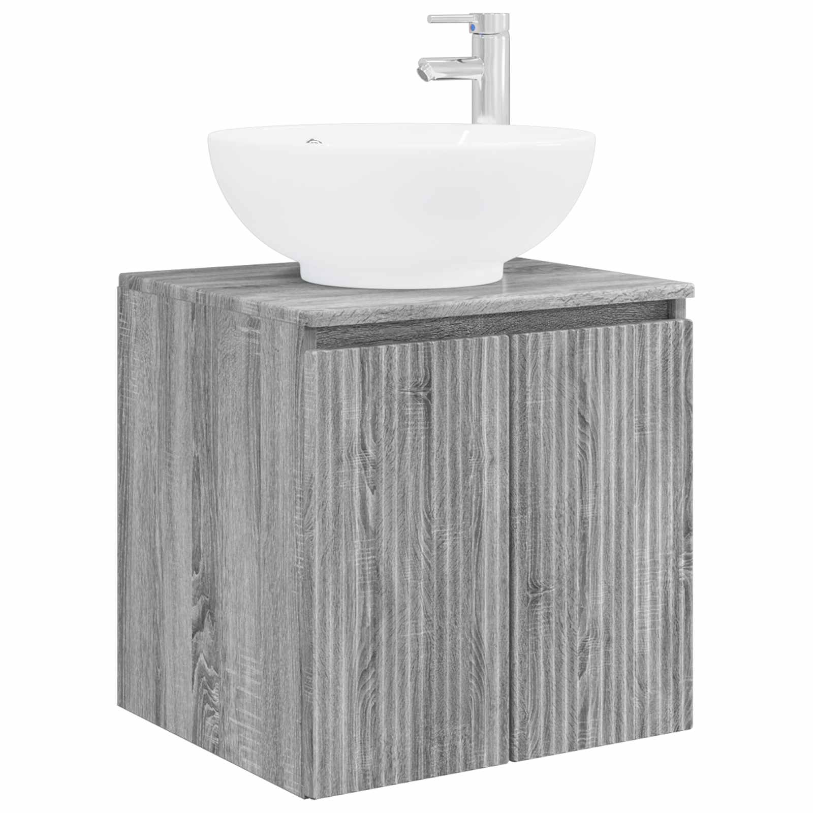 Wandmontierte Waschtisch Grau Sonoma 49,5 x 44,5 x 65 cm