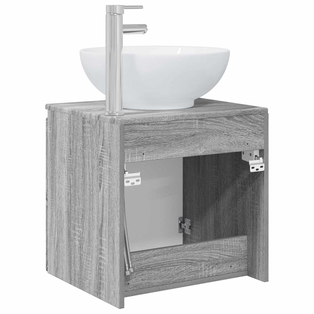 Wandmontierte Waschtisch Grau Sonoma 49,5 x 44,5 x 65 cm